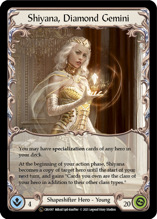 Shiyana, Diamond Gemini (Rainbow Foil) [U-CRU097-RF] Unlimited Rainbow Foil