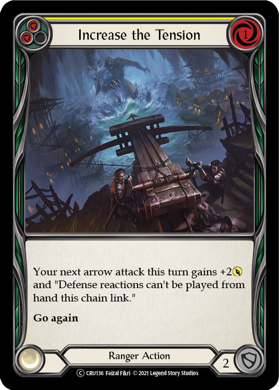 Increase the Tension (Yellow) (Rainbow Foil) [U-CRU136-RF] Unlimited Rainbow Foil