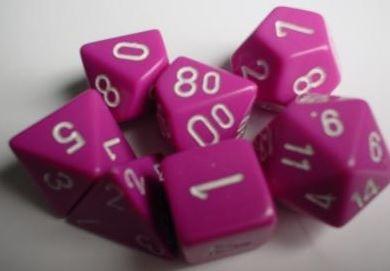 Opaque Light Purple/White 7 DIE SET