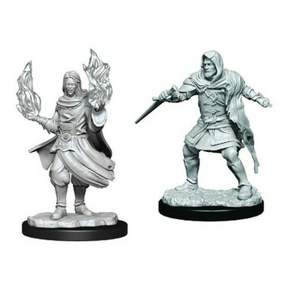 Critical Role Unpainted Miniatures: Hollow One Rogue and Sorceror Male