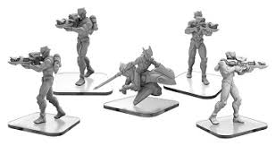 C-Type Shinobi/ Shadow Rider Monsterpocalypse Shadow Sun Syndicate Units (metal)