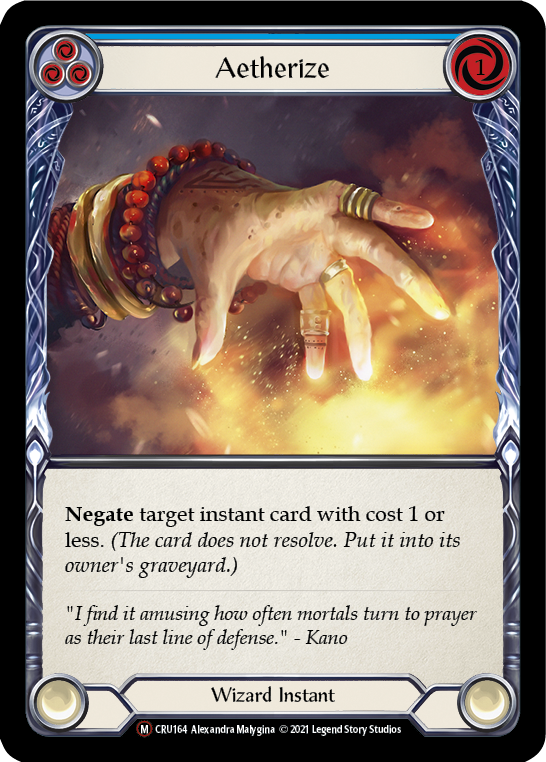 Aetherize (Rainbow Foil) [U-CRU164-RF] Unlimited Rainbow Foil