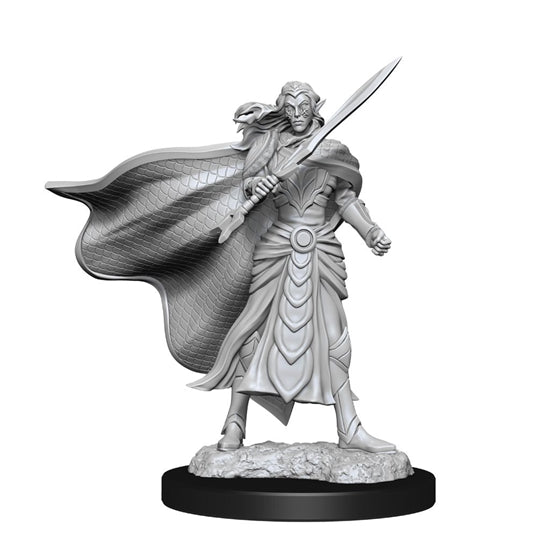Magic the Gathering Unpainted Miniatures: Elf Fighter & Elf Cleric