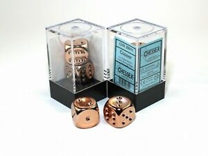 Copper Metallic 16mm d6 Pair