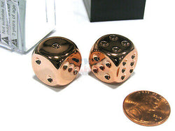 Copper Metallic 16mm d6 Pair