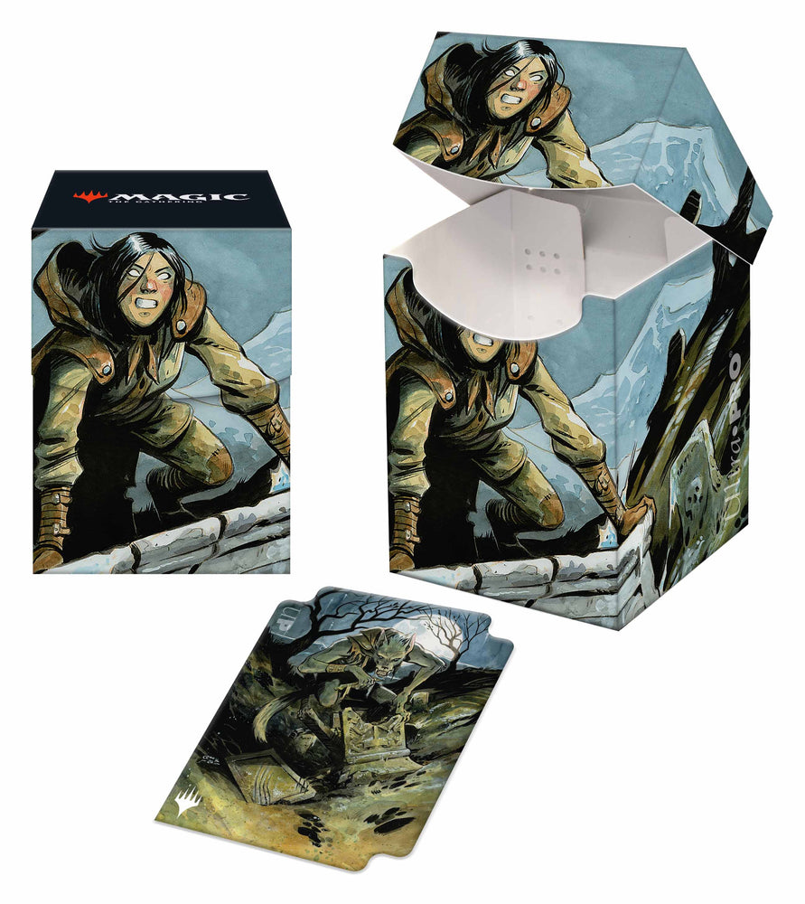 Innistrad Midnight Hunt: "Graveyard Trespasser" PRO 100+ DECK BOX FOR MAGIC: THE GATHERING